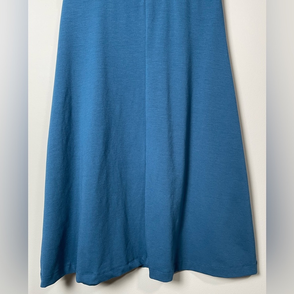 NWOT Eddie Bauer Blue Lily Crossover Midi Travel Dress - Picture 7 of 12